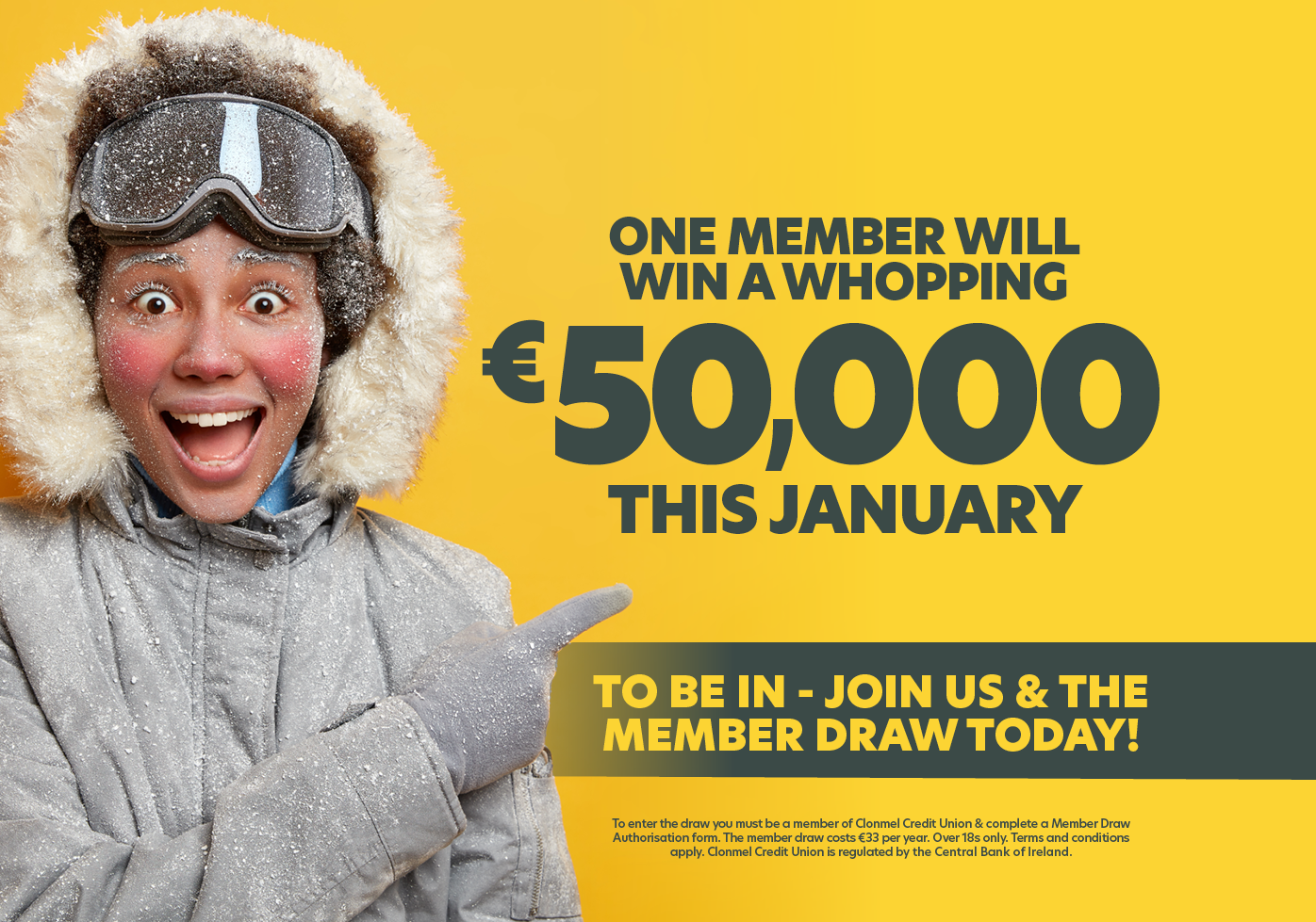 Beat the January Blues with Clonmel Credit Union's Mega Member Draw